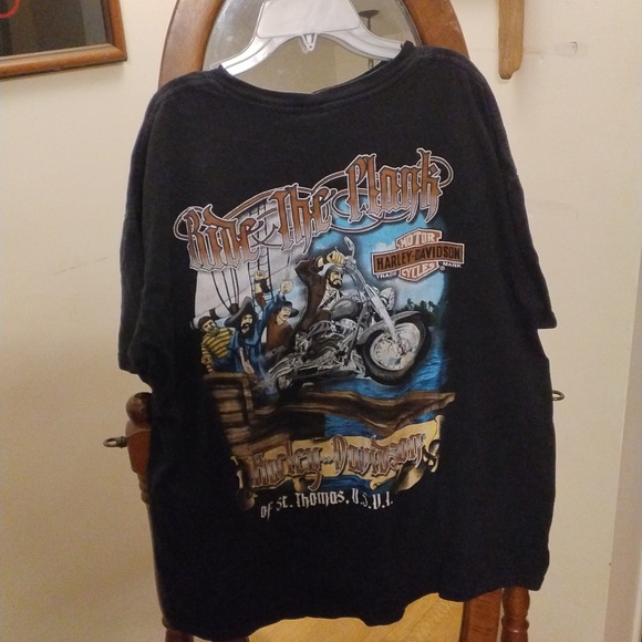 Harley Davidson St Thomas black tshirt xl - Picture 2 of 3